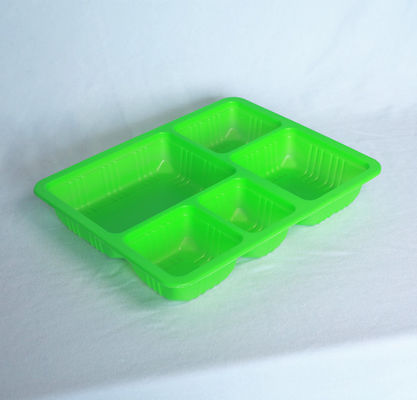 PP 5 Compartment Lunch Box Disposable Lunch Packing Box Bento 270mm