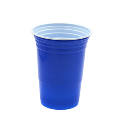16 Oz PP PS Disposable Red Ping Pong Cups For Party