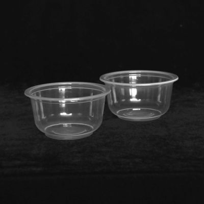Kapaklı 9Oz 270Ml Tek Kullanımlık Şeffaf Plastik Kaseler
