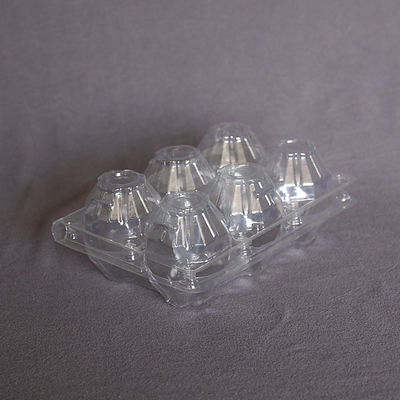6 Pieces Disposable Plastic Egg Tray Clear 6 Holes Disposable Plastic Egg Box 2x3