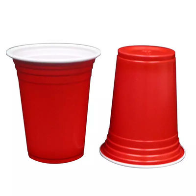 12 Oz 360 Ml PS Disposable Solo Plastic Cups Beverage Cup Red Solo Cup Hot Drinks