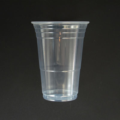 473 Ml 16 Oz PP Disposable Drinking Cups 120mm White Plastic Coffee Cup