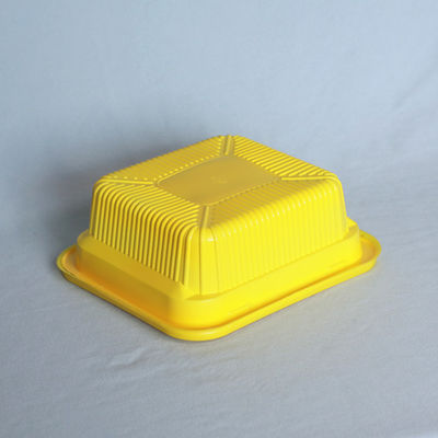 170 X 150 X 50Mm Disposable Containers With Lids Yellow Disposable Food Containers Fast Food
