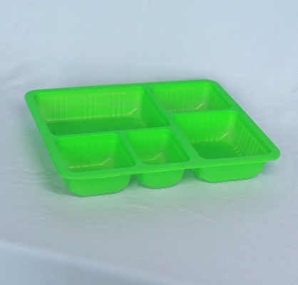 270MM Disposable Bento Box 5 Compartment Lunch Box Disposable PP