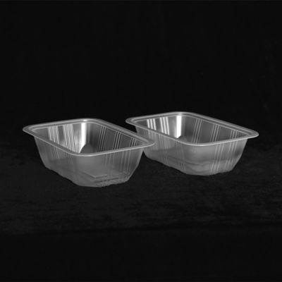 170 X 115 X 50MM Disposable Plastic Fruit Tray Square Clear Plastic Tray Small