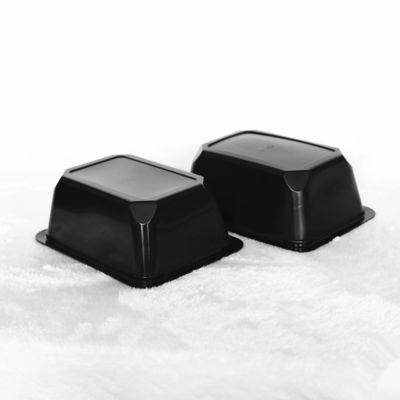 160 X 110 X 60 MM Black Disposable Trays PP