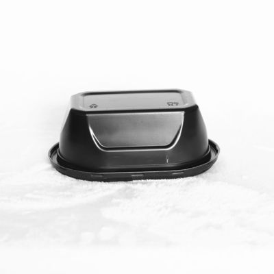 180Mm PP Black Plastic Tray Food Packaging