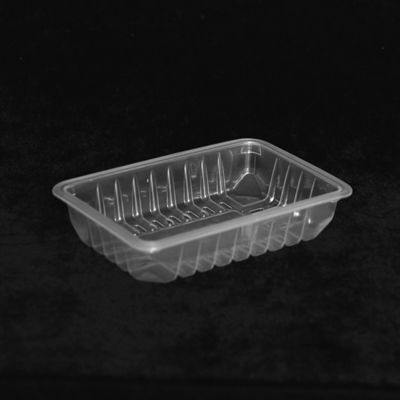 185 X 125 X 45MM PP Disposable Plastic Tray Transparent Square Food Packing Trays