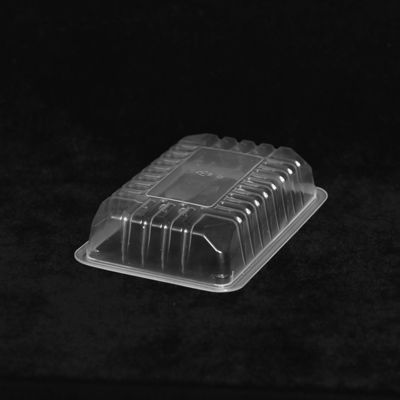 185 X 125 X 45MM PP Disposable Plastic Tray Transparent Square Food Packing Trays