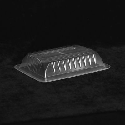 Rectangular PP Disposable Plastic Tray Blister Plastic Tray For Food Packaging