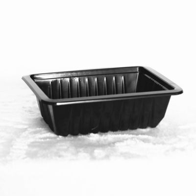 185 X 135 X 55MM Disposable Clear Food Tray Plastic Clear Plastic Rectangular Tray