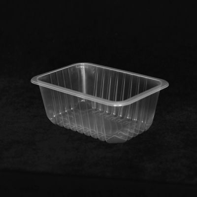 200 X 140 X 70 MM PP Disposable Plastic Tray Clear Plastic Tray With Lid