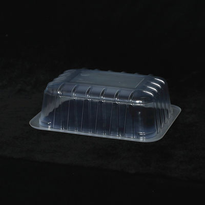 225 X 170 X 65 MM Clear PP Disposable Plastic Tray Rectangular Food Container