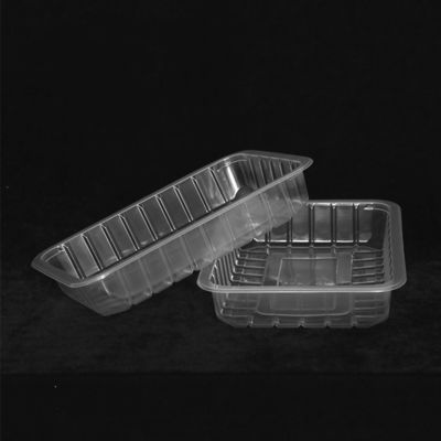 Lettuce Vegetable PP Clear Disposable Plastic Tray 285 X 205 X 35MM