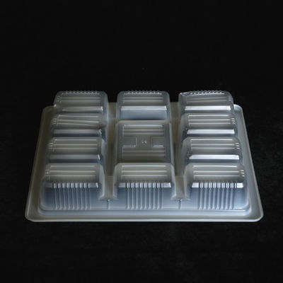 210 X 190 X 30MM Plastic Divided Food Trays Rectangle Disposable Divided Food Trays