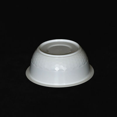 600Ml White Disposable Plastic Bowl 20 Oz Disposable Soup Bowls Meat Cereal