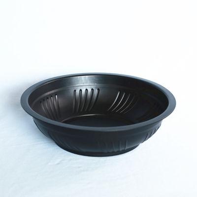 83 Oz 2.5L Black PP Large Disposable Bowls