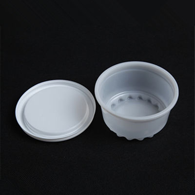 250ml Disposable Yogurt Cups 8OZ White Yogurt Plastic Cups With Lids