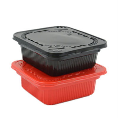 183x163x63mm Lunch Packing Box Disposable Square Clear Take Out Containers