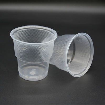 6 Oz 180ml Clear Disposable Drinking Cups Round PP Plastic Beverage Cups
