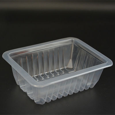 185 X 135 X 55MM Disposable Plastic Tray PP Clear Square  For Food