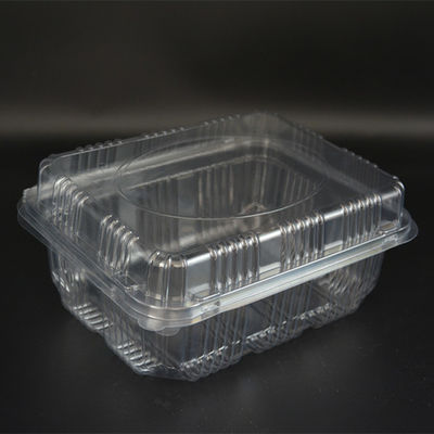 Clear Disposable Plastic Boxes For Packing 176mm Disposable Plastic Fruit Containers