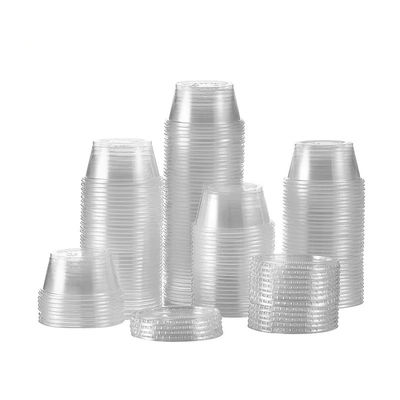 0.5 Oz PP Clear Disposable Sauce Cup Disposable Condiment Cups With Lids