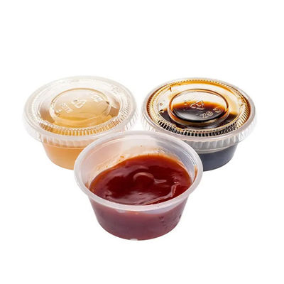 3 Oz Disposable Sauce Cups With Lids Food Plastic Condiment Cups With Lids