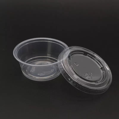 3.25 Oz PP Disposable Condiment Cups SGS Plastic Sauce Cup With Lid