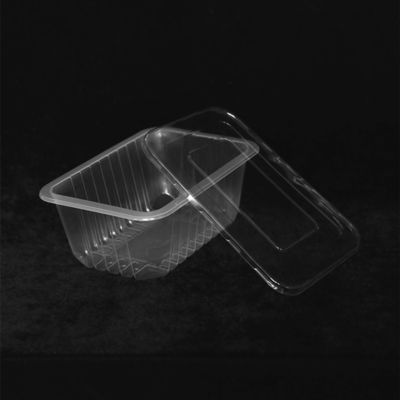 260 X 170 X 110MM Kapaklı Tek Kullanımlık Yemek Tepsileri 90 OZ Plastik Fast Food Tepsisi