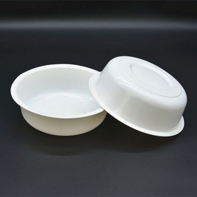 16Oz 500Ml PP White Plastic Disposable Bowls Flate Bottom