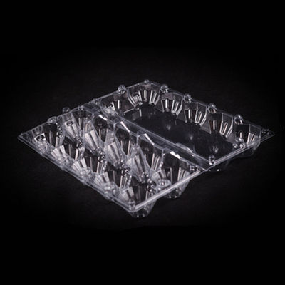 10 Cavities Clear Plastic Egg Cartons PET Disposable Egg Plastic Box Clear