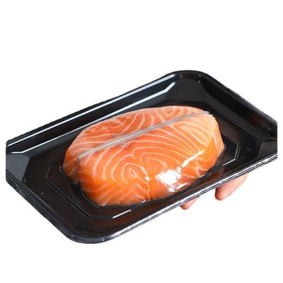 330 x 230 X 20 millimètres de peau préfabriquée par emballage sous vide noir Tray For Fresh Food de pp