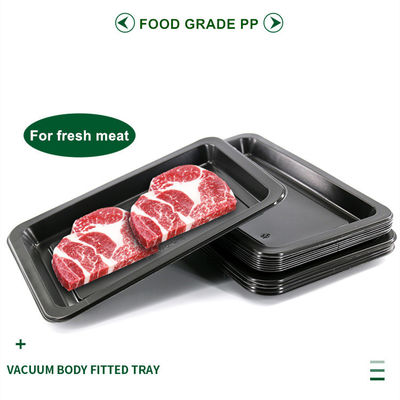 230 X 160 X 20 Mm Black PP Plastic Vacuum Skin Trays Can Be Customized