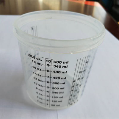 Clear Plastic Disposable Paint Mixing Cups For Professional Use